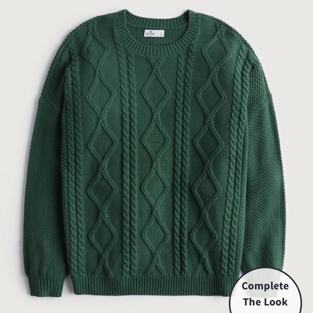 Hollister Men’s M Green Sweater NWT Never Worn